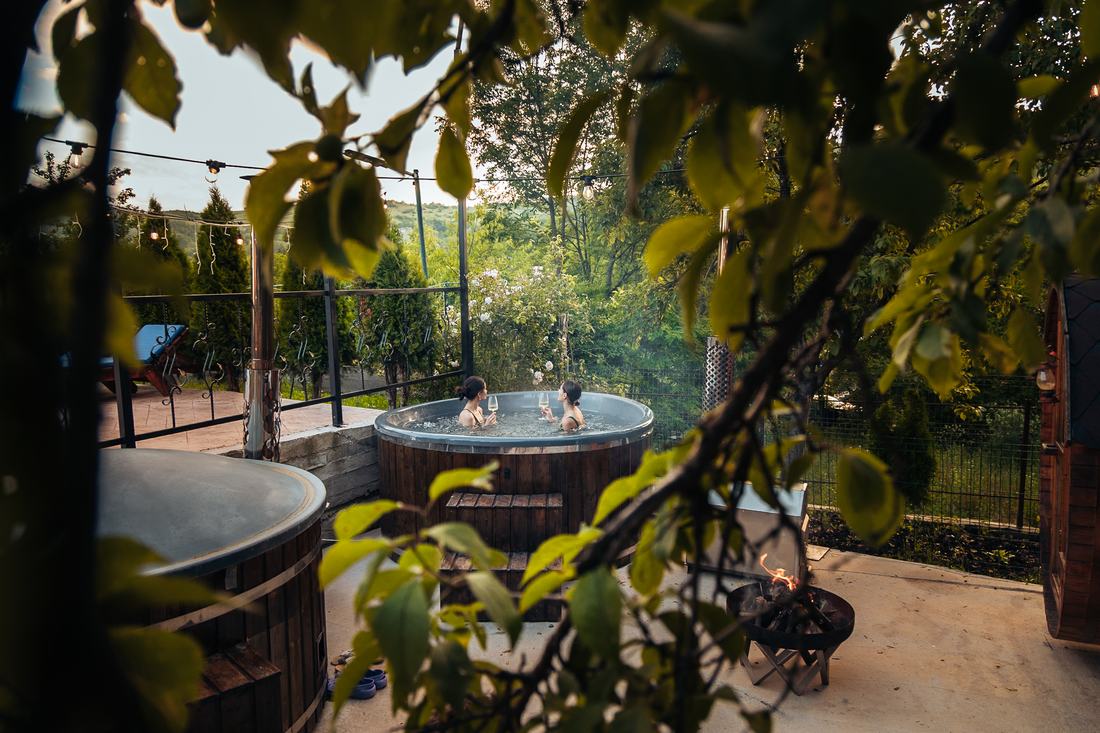 Zona SPA, văzută din grădină